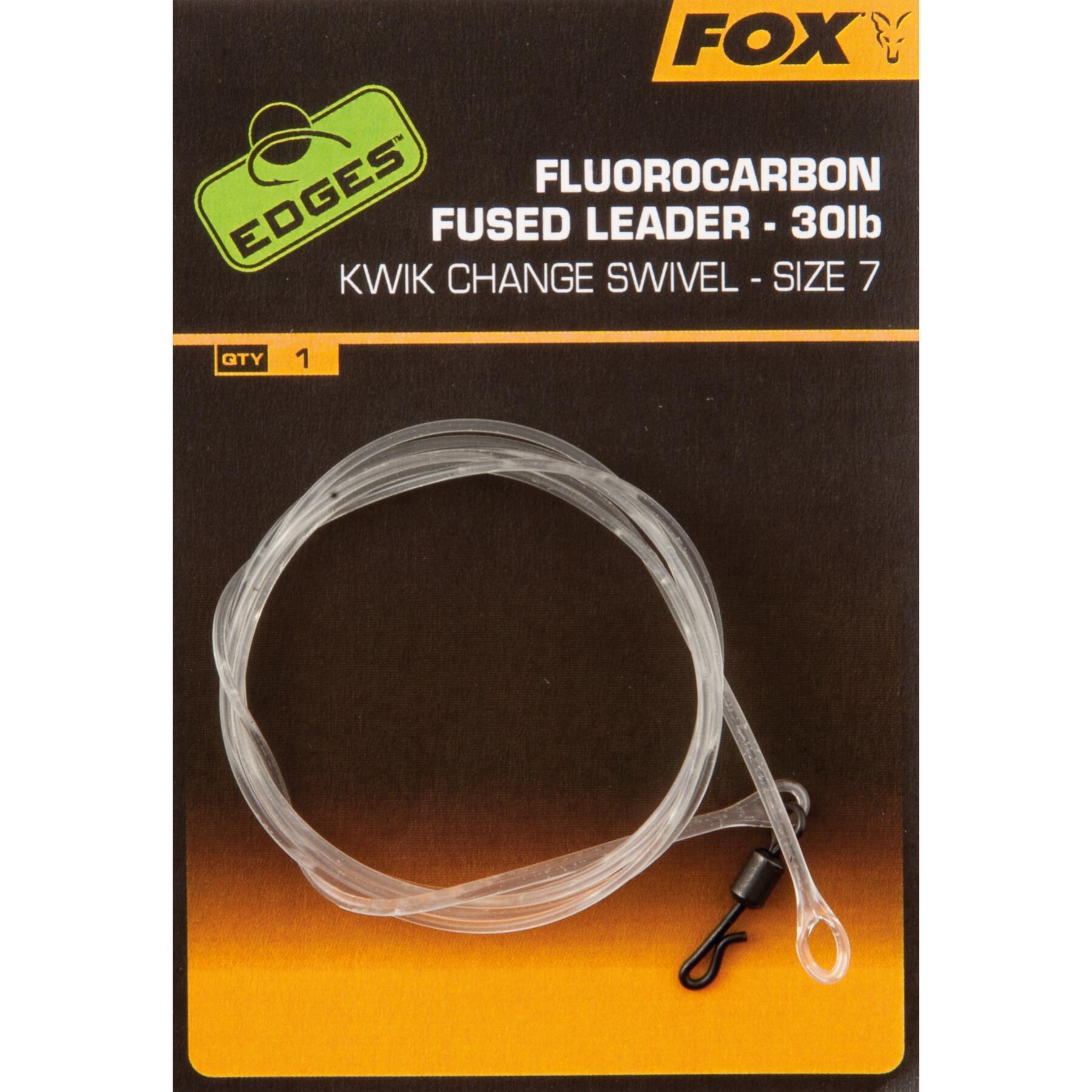 Tråd av fluorkolväten Fox Fused Leaders taille 7 Edges