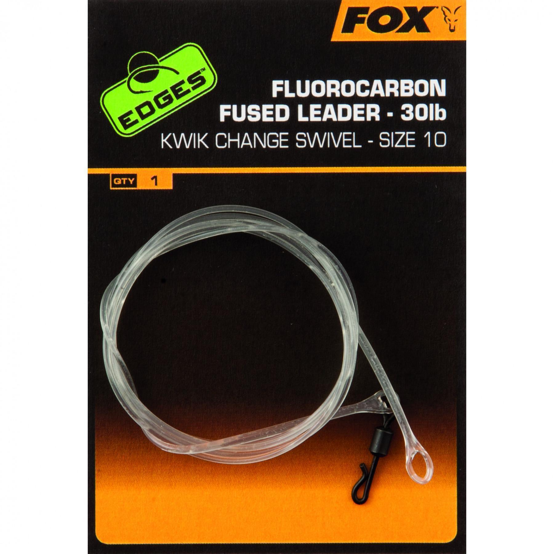 Tråd av fluorkolväten Fox Fused Leaders taille 10 Edges