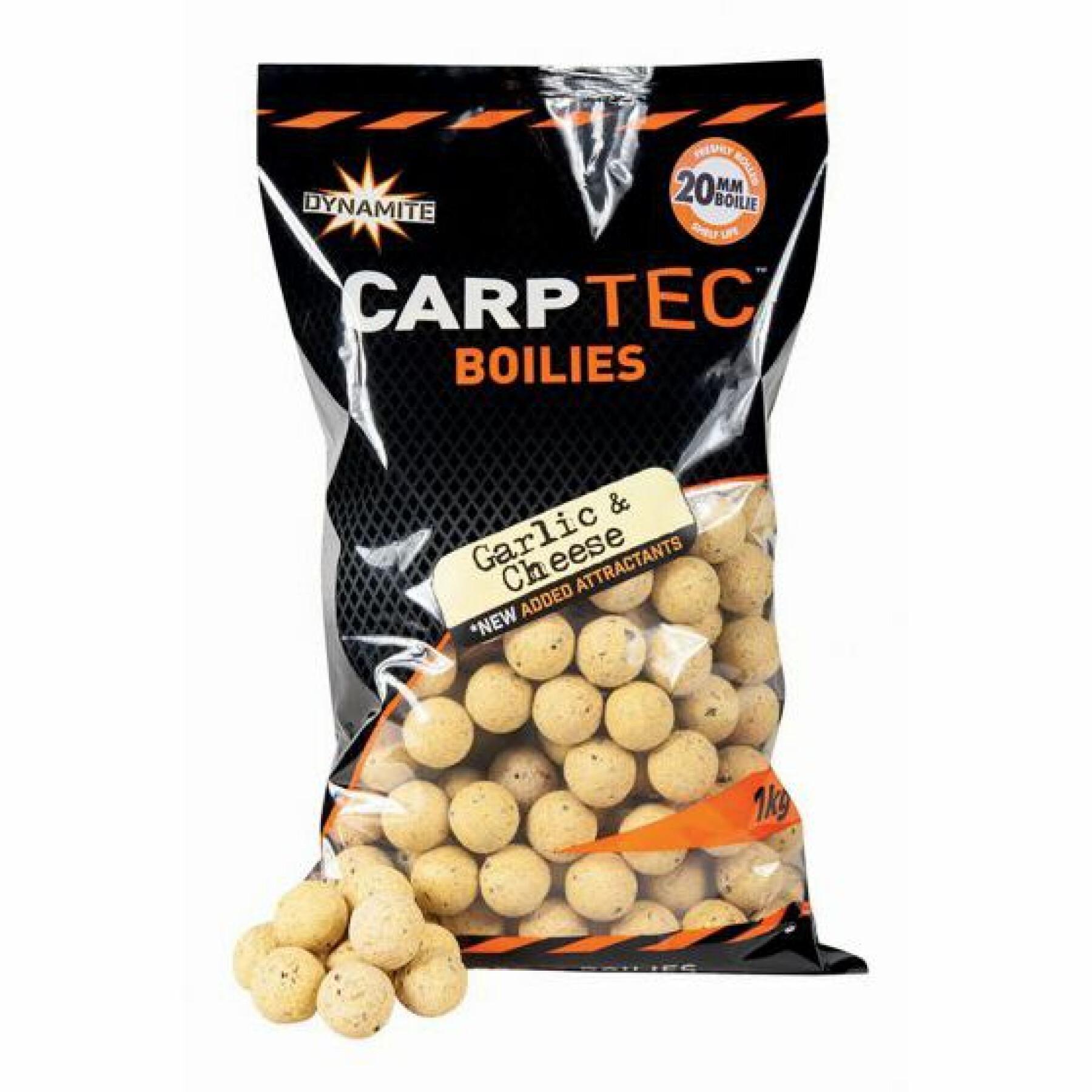 Tät boilies Dynamite Baits carp-tec Garlic / Cheese 1 kg