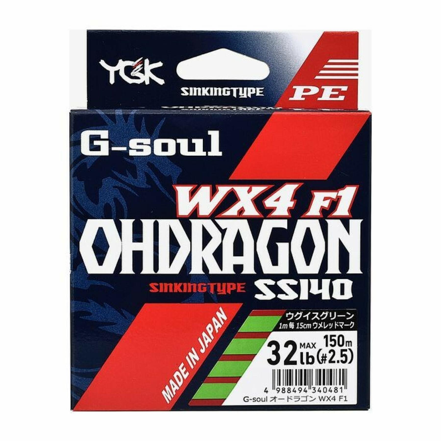 4-strängad fläta YGK G-Soul Oh Dragon 150m