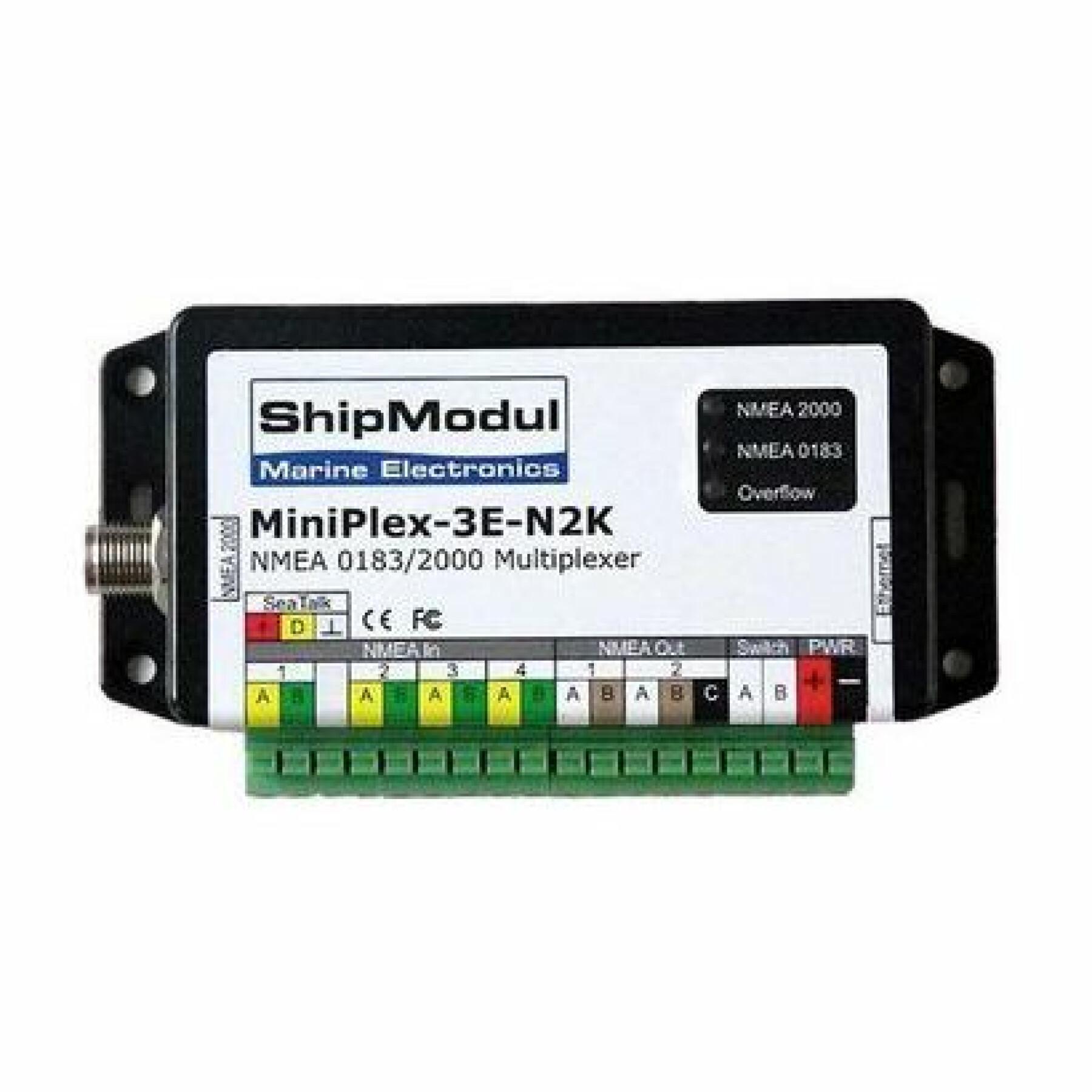 Multiplexer för Ethernet-version ShipModul Miniplex-3E-N2K