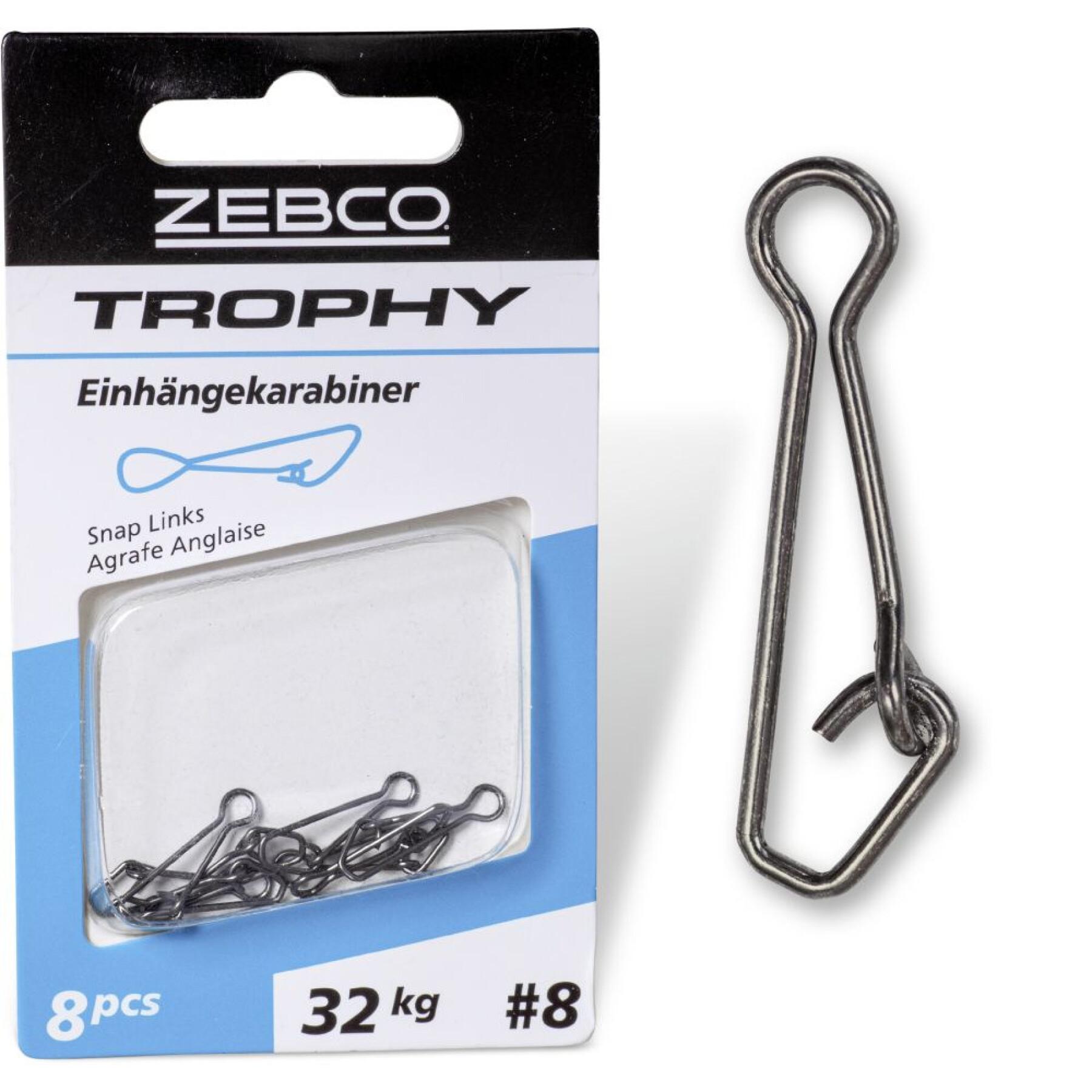 Uppsättning med 4 stycken trasiga ringar Zebco Trophy Snap Links
