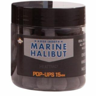 Flytande boilies Dynamite Baits pop-ups marine halibut 15 mm