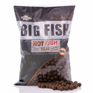 Tät boilies Dynamite Baits Hot Fish & Glm 15 mm 1 kg