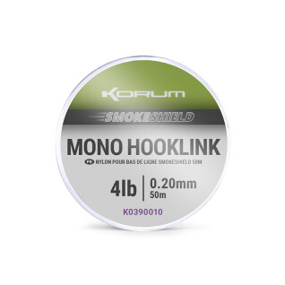 Länk Korum smokeshield mono hooklink 0,30mm 1x5