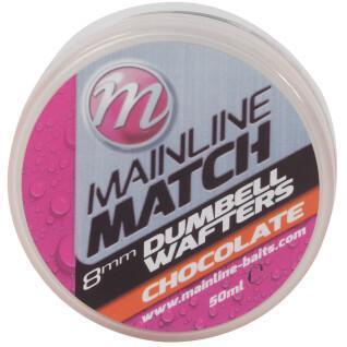 Boilies Mainline Match Dumbell Wafters 10mm Chocolate
