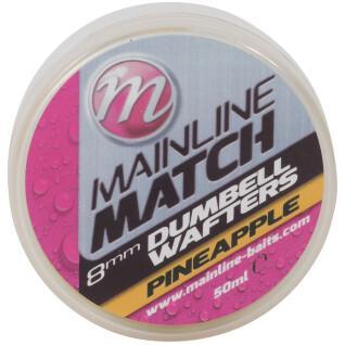 Boilies Mainline Match Dumbell Wafters 10 mm Pineapple