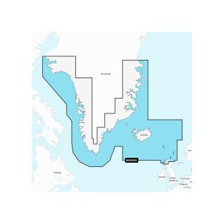 Navigationskarta + stor sd - Grönland - Island Navionics