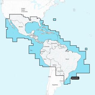 Navigationskarta + stor sd - mexiko - karibien - brasilien Navionics