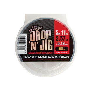 Fluorkarbon Fox Rage drop & jig 6.28kg / 13.84lb x 50m