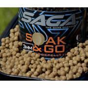 Torkning av pellets Saga soak & go 250ml